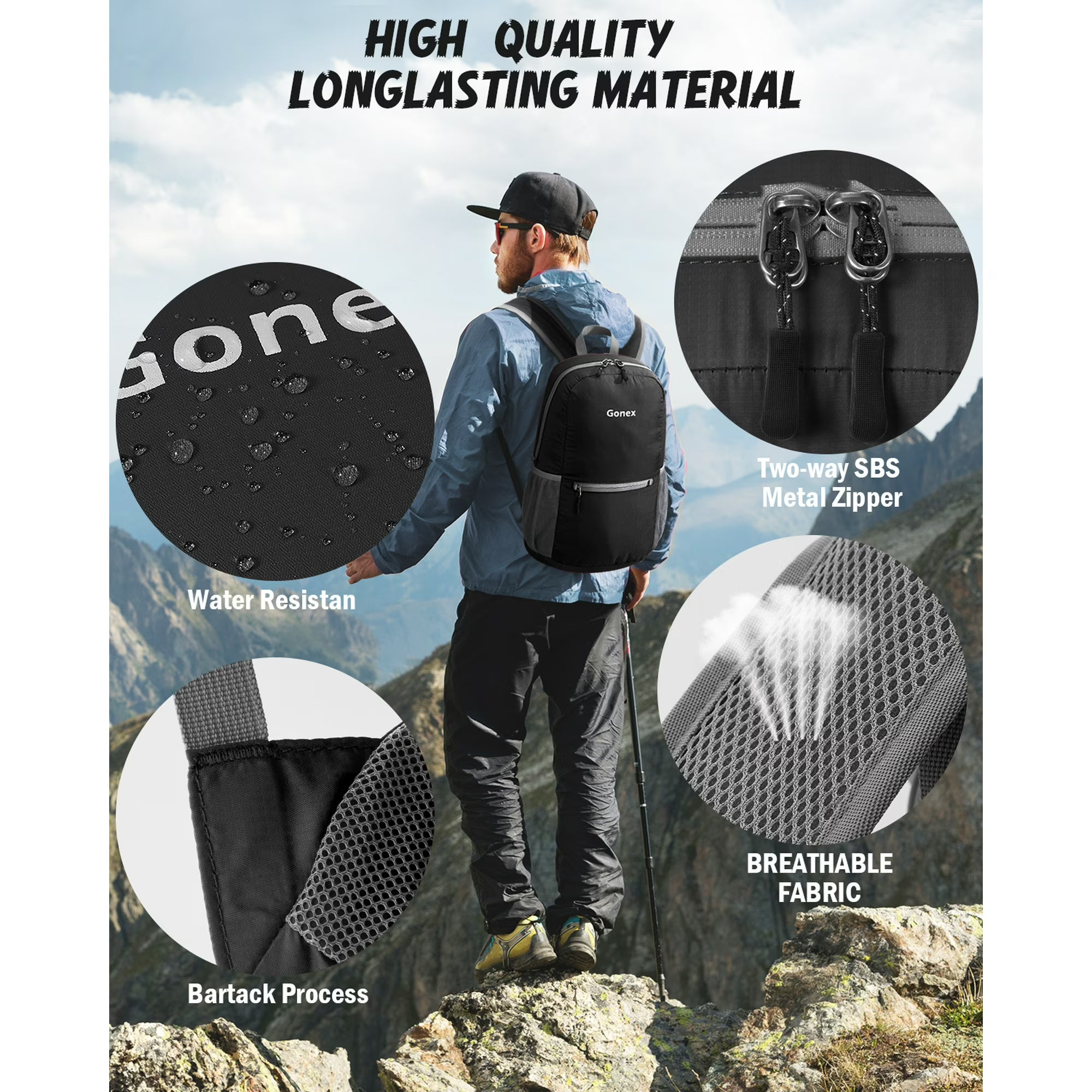 Gonex 20L Packable Backpack