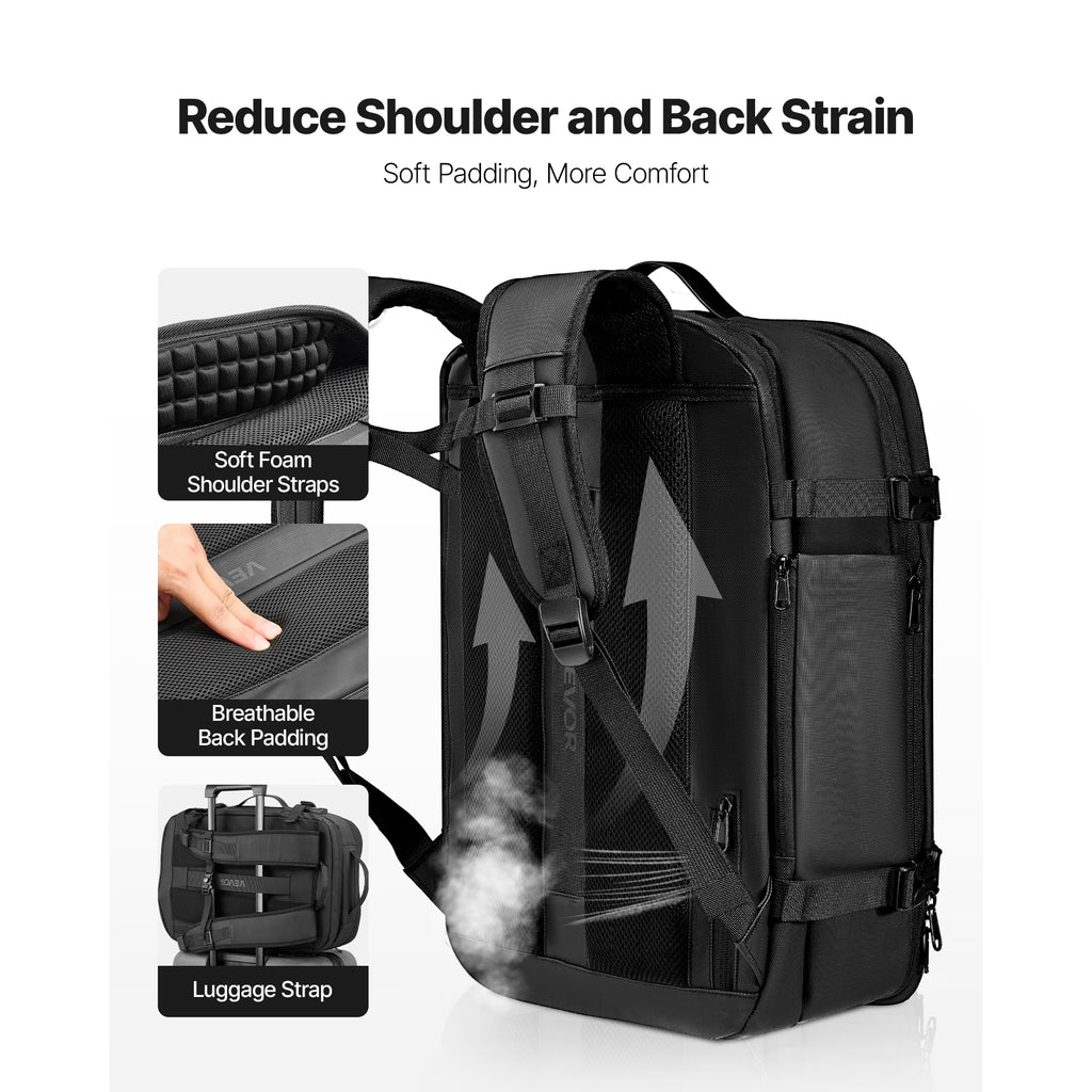 VEVOR 65L Vacuum Travel Backpack