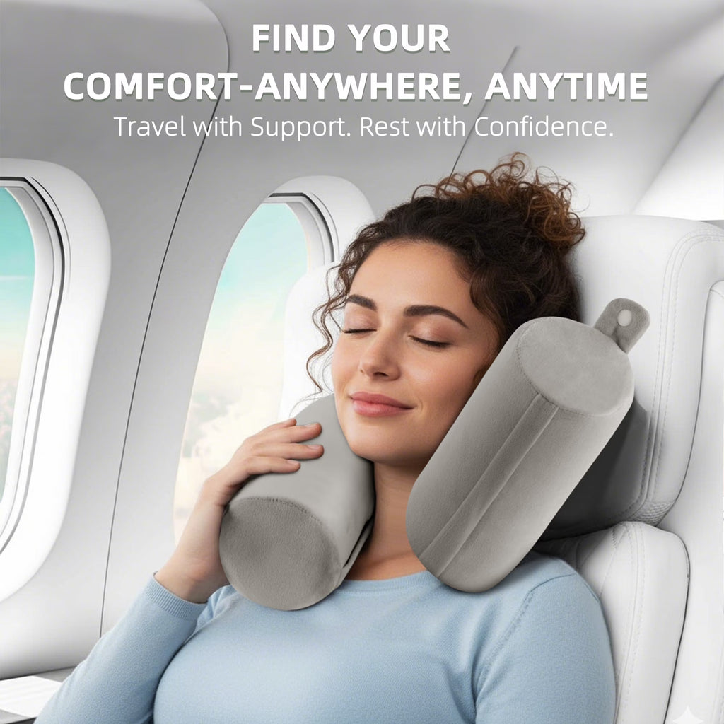 KAIPARA Twist Memory Foam Travel Pillow