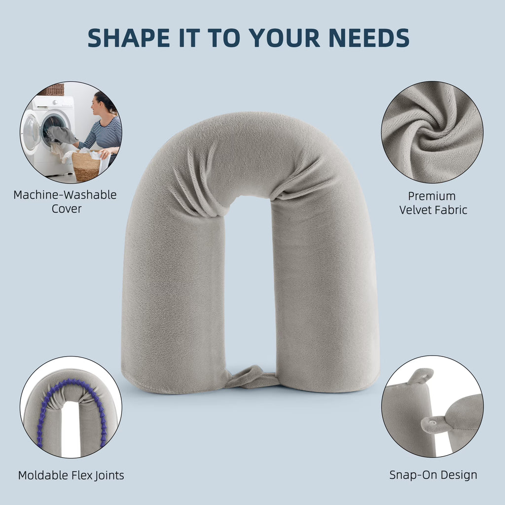 KAIPARA Twist Memory Foam Travel Pillow