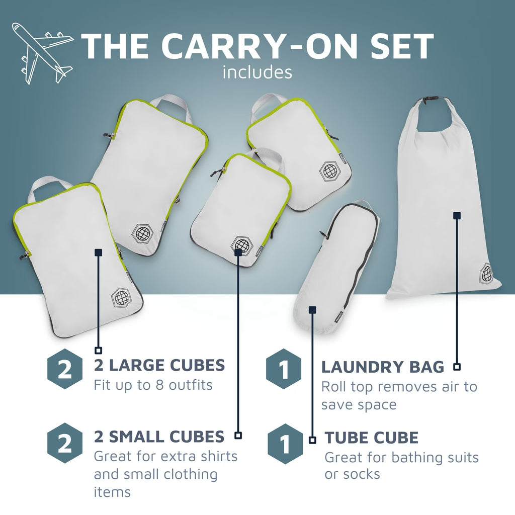 6-Piece Compression Packing Cubes Set