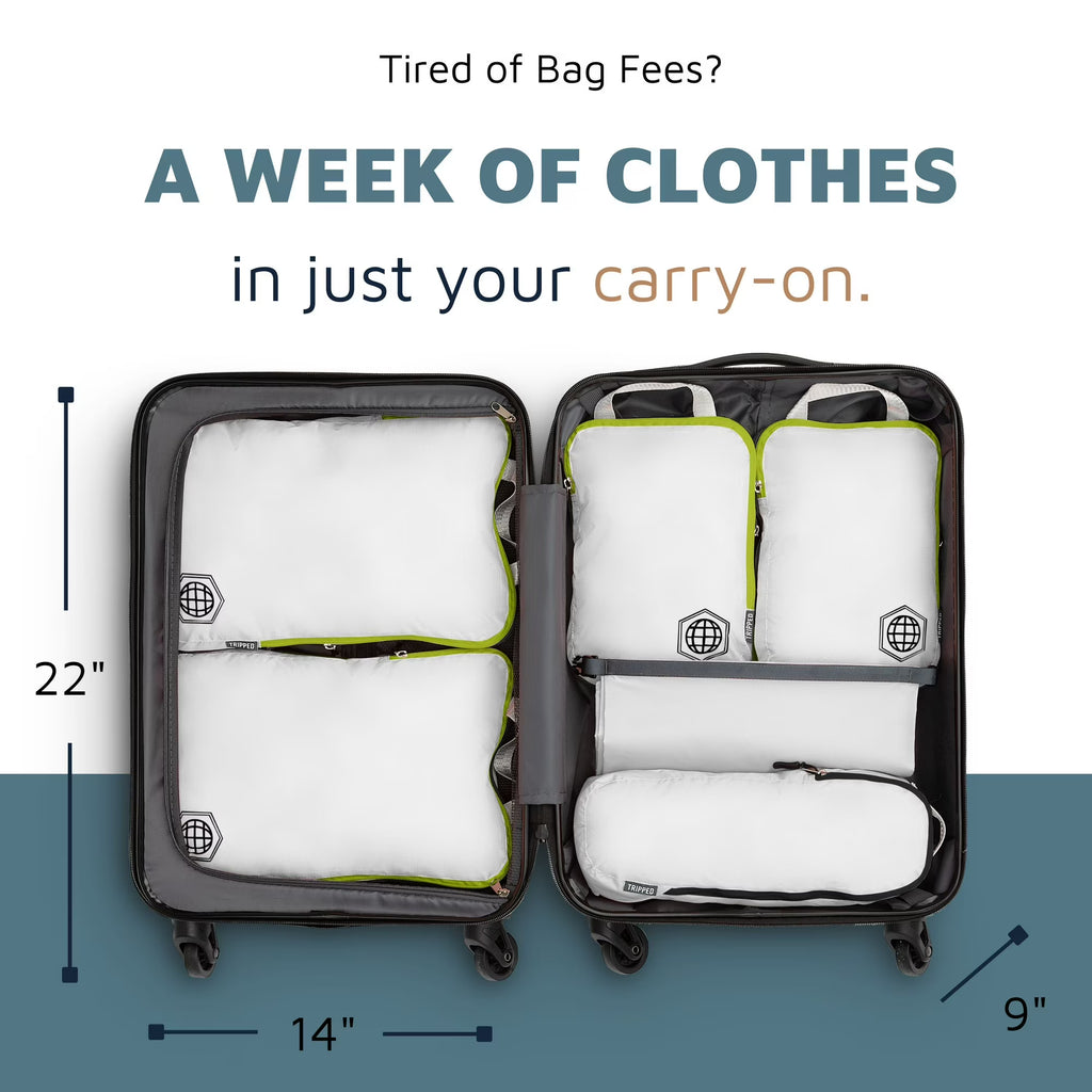 6-Piece Compression Packing Cubes Set