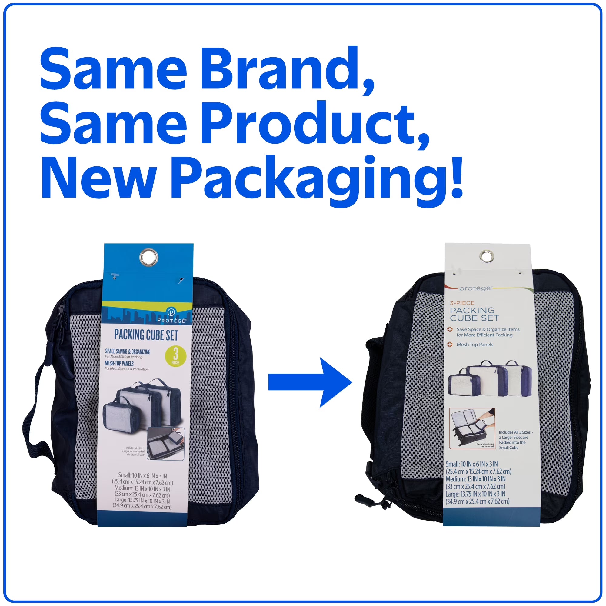 Protege 3-Piece Packing Cubes Set