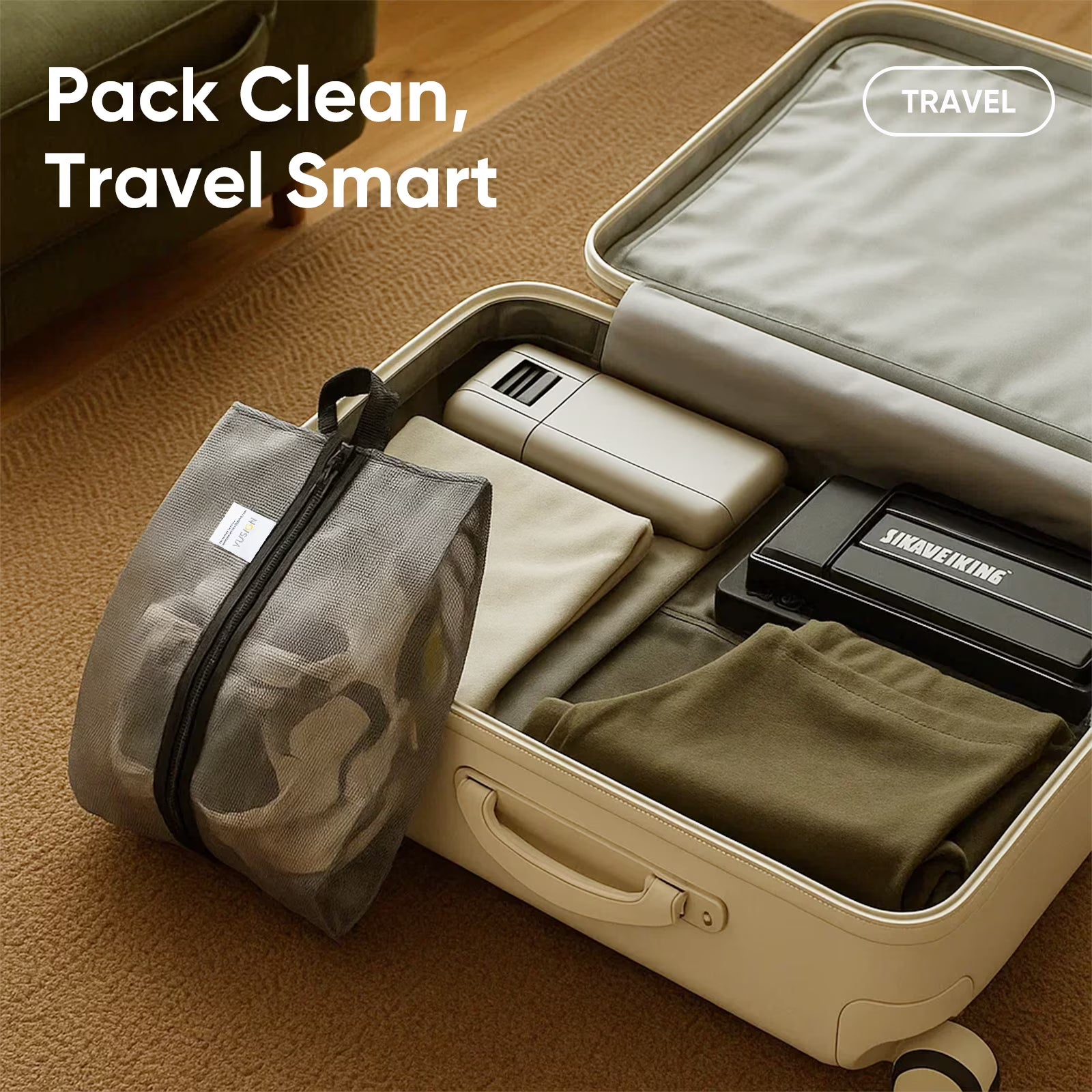 Vusign 2-Pack Travel Shoe Bags