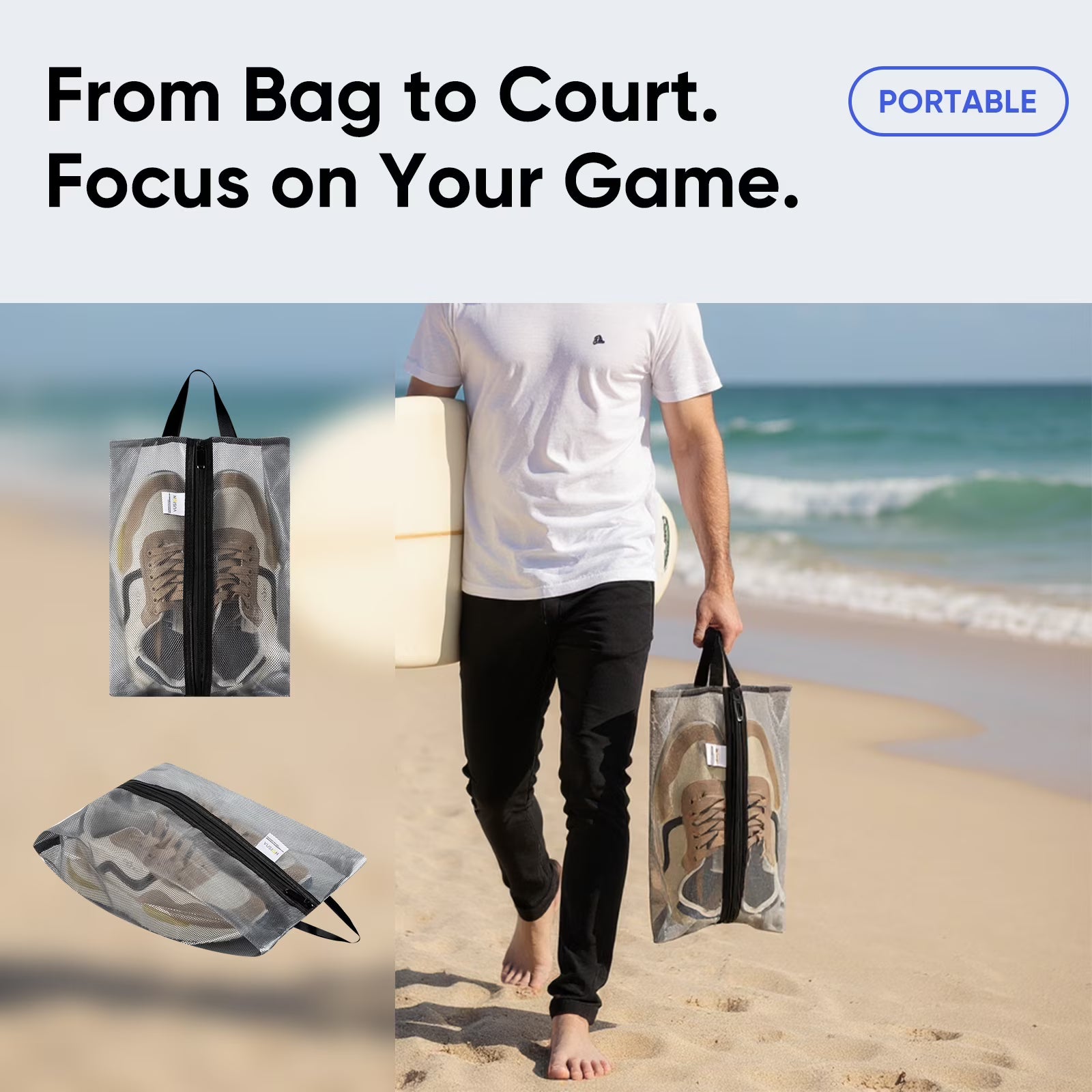 Vusign 2-Pack Travel Shoe Bags