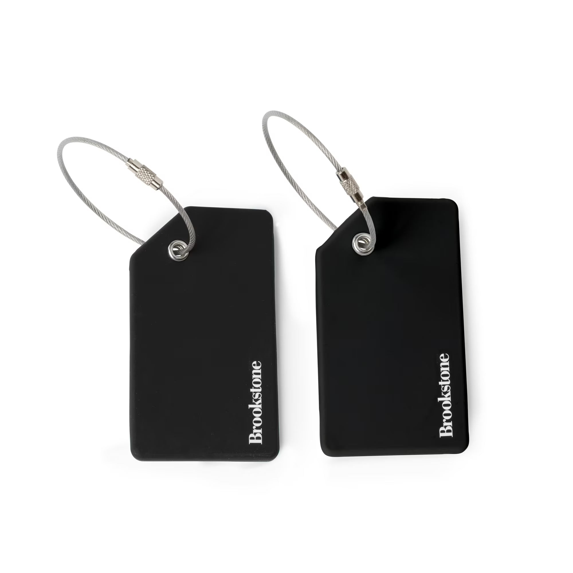 Brookstone 2-Piece Silicone Luggage Tag Set