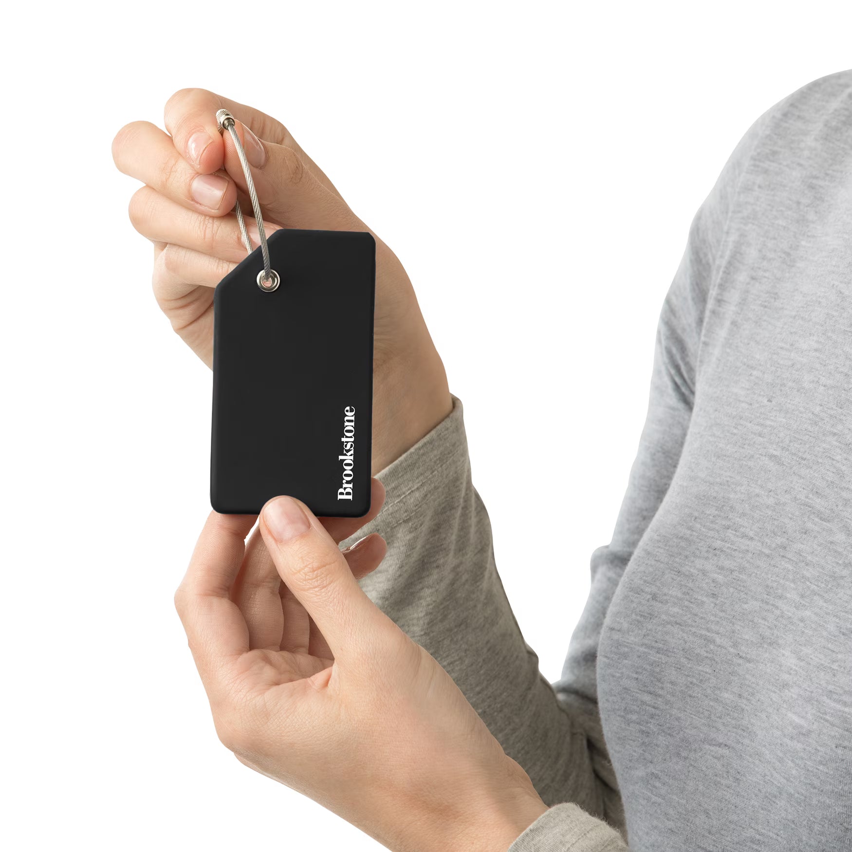 Brookstone 2-Piece Silicone Luggage Tag Set